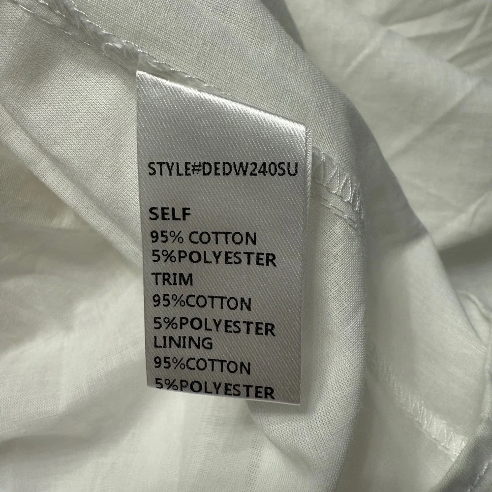 #13)  NWOT Elegant White Maxi Dress with Tie Back